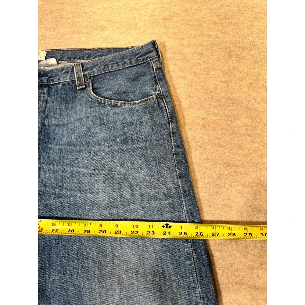 Levis‎ 501 Straight Leg Jeans Mens 40x30 Blue Whiskering Denim Cotton Button Fly
